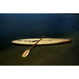 Stand Up Paddle Hollow Wood 100 Madeira E Remo Artesanal