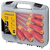 Stanley Jogo De Chaves De Fenda Kit De Ferramentas Ideal Para Caixa De Ferramentas Com Fenda Reta E Cruzada Modelo STMT60175 7 Peças