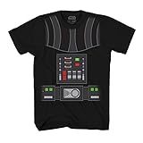 STAR WARS Camiseta Adulta De Fantasia Darth Vader Preto GG