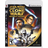 Star Wars The Clone Wars: Republic Heroes - Mídia Física Ps3