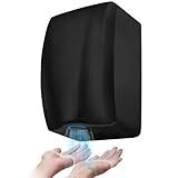 Stardrix Secador De Mãos De Banheiro De Aço Inoxidável Aprovado Pela UL Com Filtro HEPA Secador De Mãos Elétrico Automático Resistente De Alta Velocidade Para Banheiro Comercial Preto Fosco