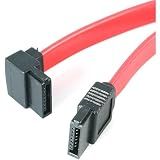 Startech. Cabo Sata Serial Ata De 18 Polegadas Para ângulo Esquerdo Sata - F/f (sata18la1), Vermelho