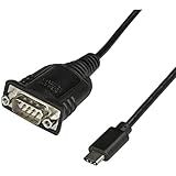 StarTech Com Cabo Adaptador USB C Para Série De 40 Cm Cabo Conversor USB Tipo C Para RS232 DB9 Cabo Serial USB C Para PLCs Scanners Impressoras Macho Macho Windows Mac Linux ICUSB232C