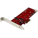 StarTech Placa Controladora SSD M 2 SATA PCIe Controlador PCI Express M 2 SATA III Adaptador De Cartão NGFF PEX2M2 Vermelho