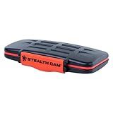 STEALTH CAM Capa Protetora Antichoque à Prova De Poeira E à Prova D água Ergonômica Selada De Borracha ABS Caixa De Armazenamento De Cartão De Memória Comporta 12 Cartões SD E 12 MicroSD
