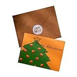 Stebcece   6 Cartões Postais De Felicitações De Feliz Natal  Convites Com Envelope  Lindos Cartões De Ano Novo  Natal  Inverno  Presente De Festa Feliz