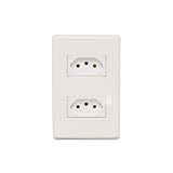 Steck- Conjunto De 2 Tomadas 4x2- Stella-- 2P-T- 10A- 250V-- Branco