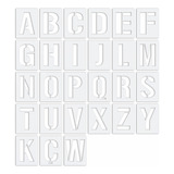 Stencil Alfabeto Vazado Letras Com 15cm De Altura