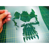 Stencil Caveira Para Aerografias