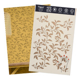 Stencil Decor Floral Folhagem