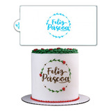 Stencil Decorativo Decoração Confeitaria Bolo Páscoa Ramos