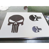 Stencil estêncil Molde Vazado Caveira Justiceiro Punisher