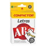 Stencil Letras Abc Vazado Compactor 25mm