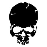 Stencil Molde Vazado Caveira Cranio Grafite Rabisco Silhueta