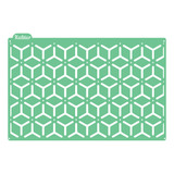 Stencil Para Bolo Geométrico Modelo 15 médio 21x25cm