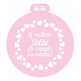 Stencil Redondo Padrão Mãe Para Decorar Bolo biscoito 1 Rr