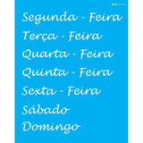 Stencil Semaninha 20x25 Opa 2986