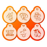 Stencil Toy Story Pintura Facial Biscoitos Cafés