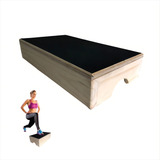 Step Caixote Madeira Aeróbico Ginastica Academia 60x29x10cm