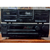 Stereo Receiver Kenwood Com Stereo Double Cassetete Deck