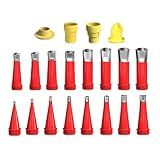 Stgfyxgs Kit Finalizador De Cartucho De Bico De Cartucho Fácil De Usar Acessórios De Ferramenta De Extensão De Substituição Profissional Para Cozinha E 20 Peças Tamanho Real