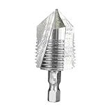 Stgfyxgs Rosqueadeira De Tubos De PVC- Ferramentas De Encanamento- Acessórios- Rosqueadeira Multiuso- Ferramenta De Rosqueamento Para Reparos- Banheiro- Constr- 4 Pontos- Tamanho Real