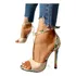 Stilettos Abertos Com Salto Super Alto