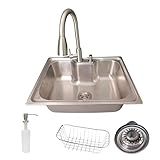 Stillus Home Cuba Cozinha Gourmet Aço Inox 304 E Torneira Extensível Inox