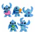 Stitch Conjunto 5 Mini Bonecos Colecionáveis Disney