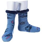 Stitch Meia Térmica Lã Pelúcia Pantufa