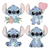 Stitch Vazado Smp321   4 Matrizes   Sublime Matrizes