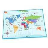 STOBOK 1 Folha Mapa Mundial Grande Tapeçaria Mapa De Parede Cartaz Do Mapa Eua Cartaz Do Mundo Nós Mapa Poster Mapa Do Mundo Mapa Eua Laminado Material Escolar Papel Sintético Filho