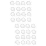 STOBOK 32 Peças Minichapéu Mini Pompons Puff De Pele Macio Decoração Acessórios De Tranças Bola De Pele De Roupas Bola Fofa Natal Bola De Pelúcia Pequenos Artesanatos Lenço Pompom Branco