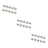 STOBOK 600 Peças Botões De Pérola Antigos Camisa Botões De Metal Botões De Costura Botões De Plástico Costurar Miçangas Acessórios Faça Você Mesmo Semicírculo Botão Fivela Mulheres Branco
