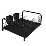 Stolf Escorredor Tubular Para Talheres E Bandeja Black Firenze Stolf 1485Tb