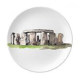 Stonehenge Em Wiltshire England Prato Decorativo De Porcelana Salver Prato De Jantar