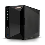 Storage Asustor 2 Baias AS3302T V 2 Realtek RTD1619B 1 7GHz Quad Core 2GB DDR4 1X 2 5 GbE Torre