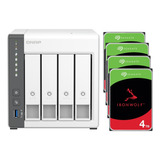 Storage Nas Qnap Ts 433 4gb 16tb 4 Hd s Seagate Ironwolf 4tb