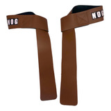 Strap Fita Couro Natural Crossfit Luva Gancho Nogue Fitness