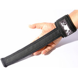 Straps Acolchoado Alça Longa Musculação Par Cor Preto