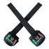 Straps Strong Strap Fita Com Munhequeira Acolchoada Starflex Stx Cor Preto Passador De Metal