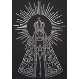 Strass Crystal Termocolante Hotfix Nossa Senhora 31x22 Cm
