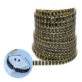 Strass Em Metro Palito 05x10 C 15 Metros Look Luxo Brilho