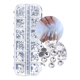 Strass Pedrinhas Prata Cristal