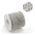 Strass Prata Em Metro - Corrente - Rolo Com 5mt - Prata Ss12