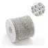 Strass Prata Em Metro - Corrente - Rolo Com 5mt - Prata Ss12