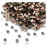 Strass Swarovski Ss12 3mm Hotfix Black Diamond 500 Peças