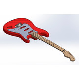 Stratocaster   Projeto Guitarra Pronto Para Cnc   Tutorial