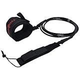 Strep Prancha De Surf Regular 6pés 6mm Leash Cordinha Surf -Preto-