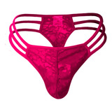 String Masculina Com Renda Vermelha Cueca Slip Masculina